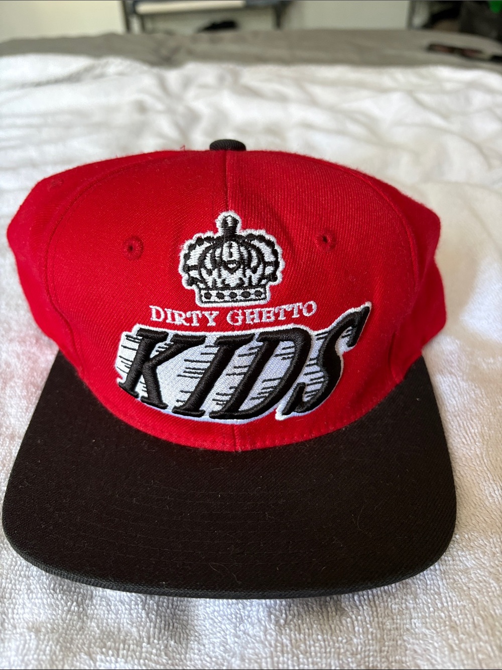 Red and Black Kids Snapback Hat